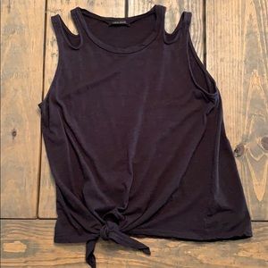 Tank with tie front detail